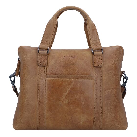 Greenland Nature Light Aktentasche Leder 38 cm Laptopfach