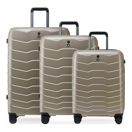 Echolac Exo 4 Rollen Kofferset 3-teilig mit Dehnfalte