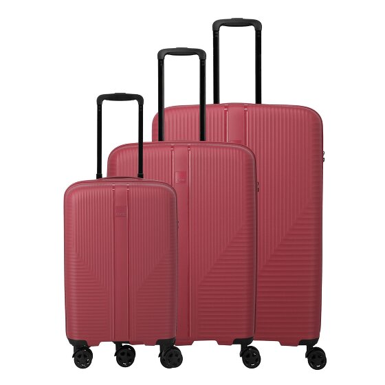 Travelite Air Stripe 4 Rollen Kofferset 3-teilig mit Dehnfalte