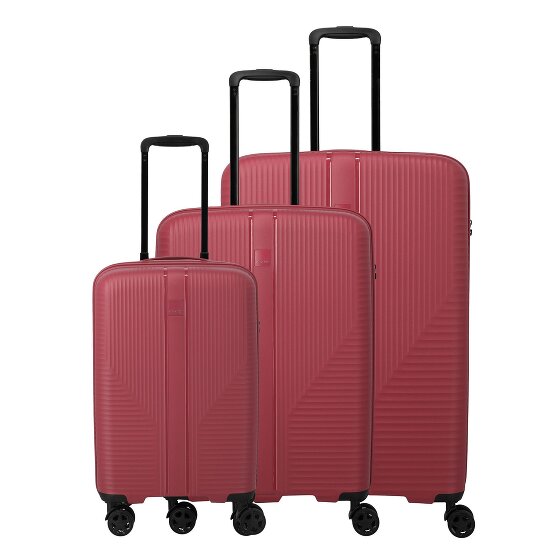 Travelite Air Stripe 4 Rollen Kofferset 3-teilig mit Dehnfalte