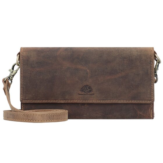 Greenburry Vintage Clutch Geldbörse RFID Schutz Leder 20 cm