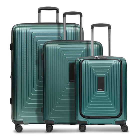 Redolz Essentials 14 4 Rollen Kofferset 3-teilig mit Dehnfalte