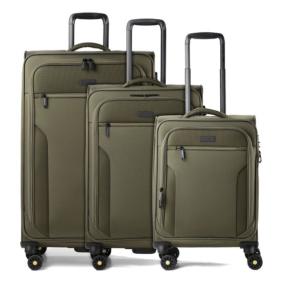 d&n Travel Line 9704 4 Rollen Kofferset 3-teilig mit Dehnfalte