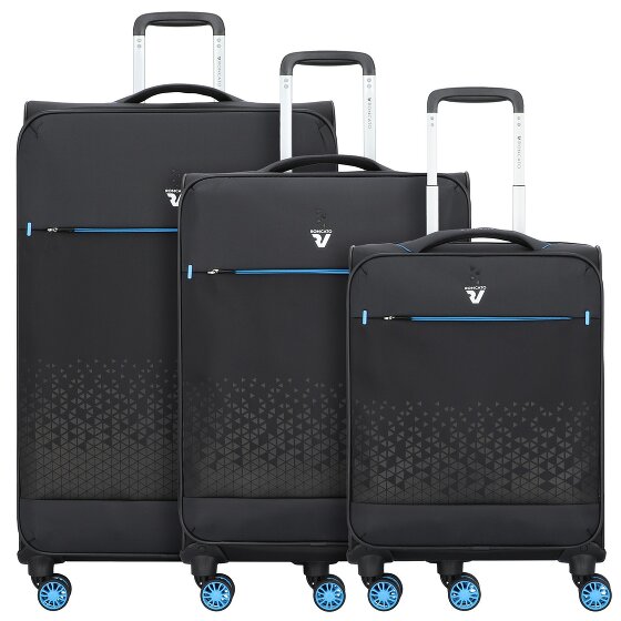 Roncato Crosslite 4 Rollen Kofferset 3-teilig mit Dehnfalte
