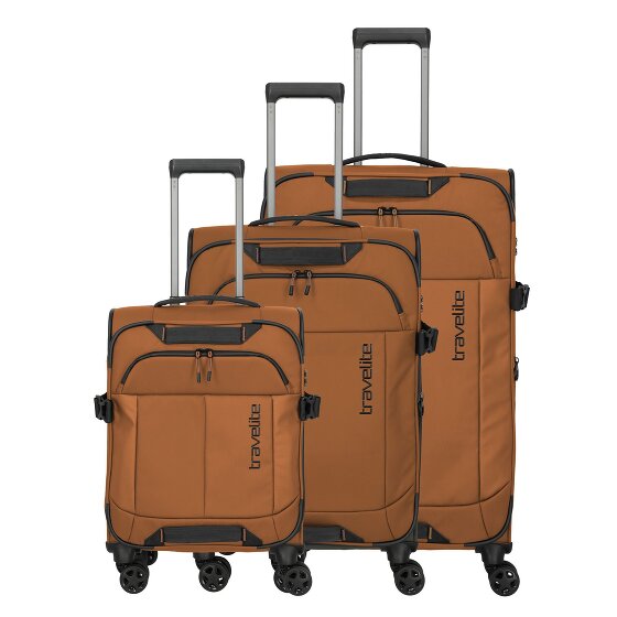 Travelite Briize 4 Rollen Kofferset 3-teilig mit Dehnfalte