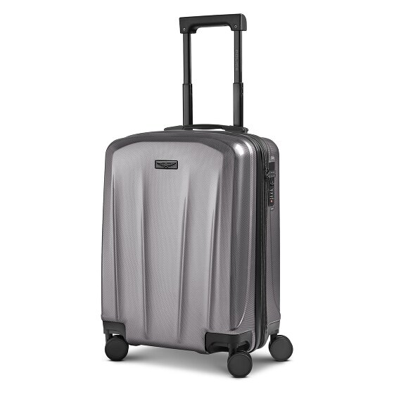 Police New York 4 Rollen Kabinentrolley S 54 cm mit Dehnfalte