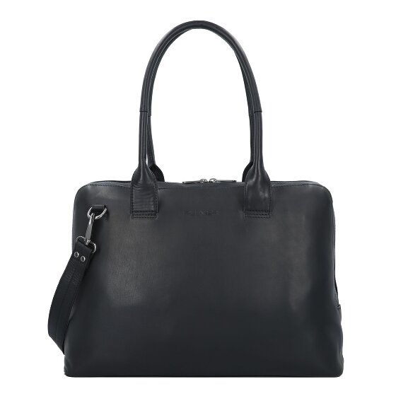 Plevier Structure Canton Schultertasche Leder 44 cm Laptopfach