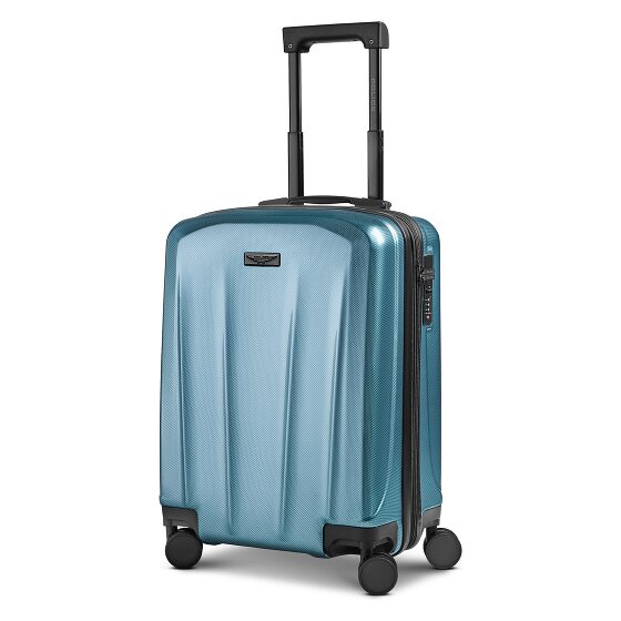 Police New York 4 Rollen Kabinentrolley S 54 cm mit Dehnfalte