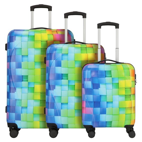 Nowi Santa Cruz 4 Rollen Kofferset 3-teilig