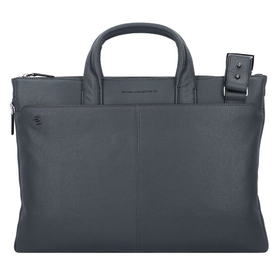 Piquadro Black Square Aktentasche Leder 42 cm Laptopfach
