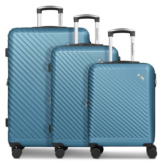 Check.In Paradise 2.0 4 Rollen Kofferset 3-teilig mit Dehnfalte