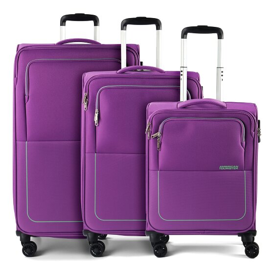 American Tourister Air Wave 4 Rollen Kofferset 3-teilig mit Dehnfalte