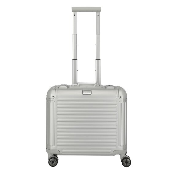 Travelite Next 4-Rollen Businesstrolley Aluminium 43 cm