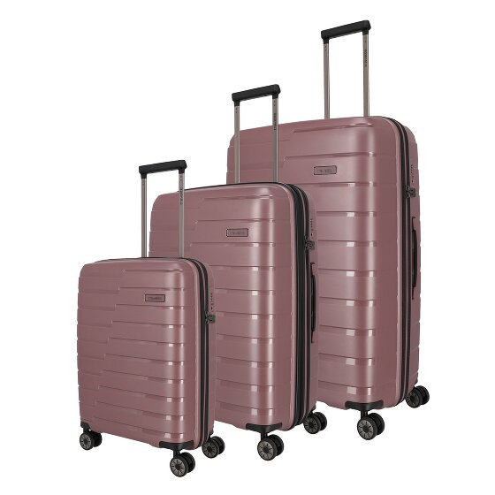 Travelite Air Base 4 Rollen Kofferset 3-teilig mit Dehnfalte