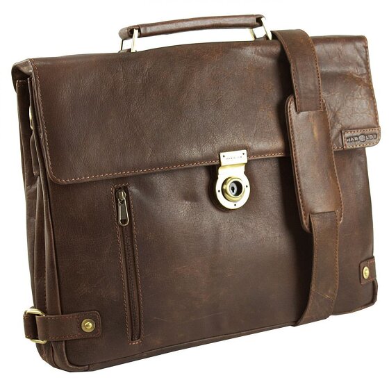 Harold's Crunchy Aktentasche Leder 40 cm Laptopfach