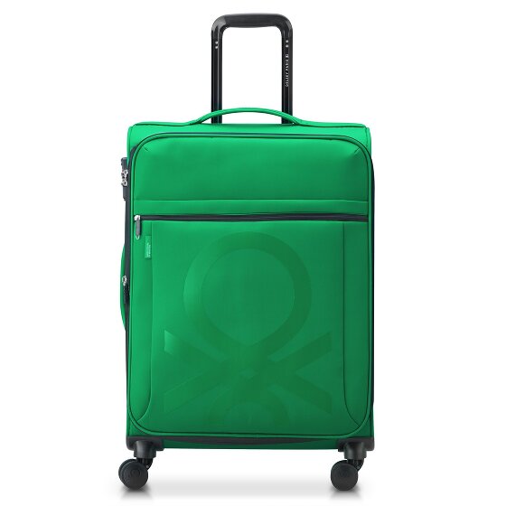 Delsey Paris x United Colors of Benetton Color Bock 4-Rollen Trolley 67 cm mit Dehnfalte