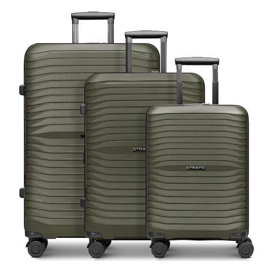 Stratic Shine 4 Rollen Kofferset 3-teilig mit Dehnfalte