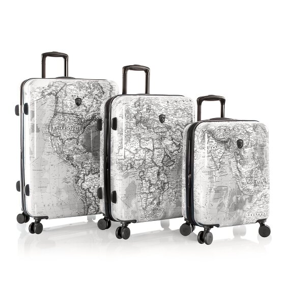 Heys Black Camo 4 Rollen Kofferset 3-teilig mit Dehnfalte