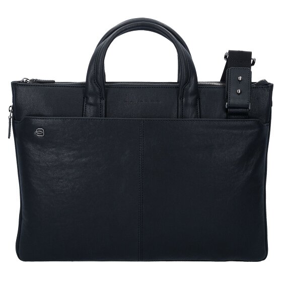 Piquadro Black Square Aktentasche Leder 42 cm Laptopfach