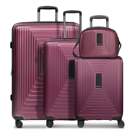 Redolz Essentials 14 4-Rollen Kofferset + Beautycase 4 tlg. mit Dehnfalte