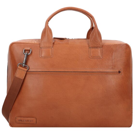 Plevier Rock Aktentasche RFID Schutz Leder 43 cm Laptopfach