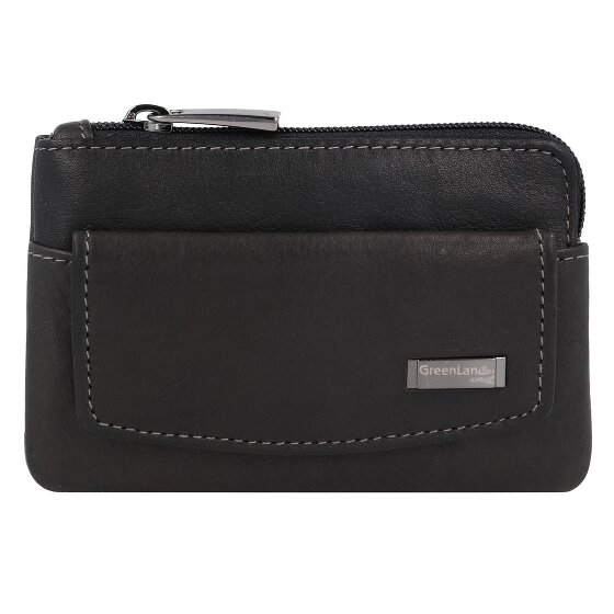 Greenland Nature Black Nappa Schlüsseletui RFID Leder 11,5 cm