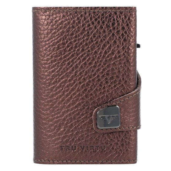 Tru Virtu Kreditkartenetui RFID Schutz Leder 6.5 cm