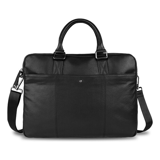 Bugatti Black Magic Aktentasche Leder 40 cm Laptopfach