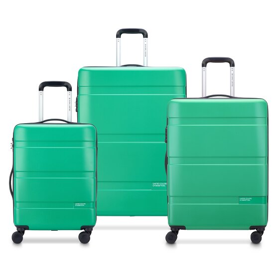 Delsey Paris x United Colors of Benetton Now Hardside 4-Rollen Kofferset 3 tlg. mit Dehnfalte
