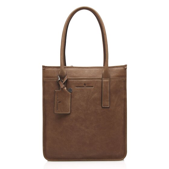 Castelijn & Beerens Carisma Schultertasche RFID Leder 34 cm Laptopfach