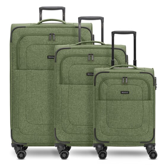 Redolz Essentials 12 THREE SET 4 Rollen Kofferset 3-teilig mit Dehnfalte