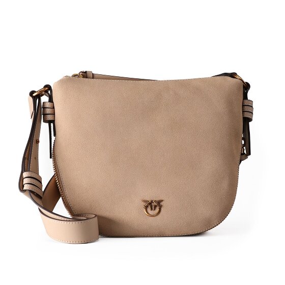 PINKO Zip Around Umhängetasche Leder 28 cm