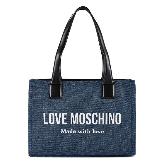 Love Moschino Denim Signature Love Shopper Tasche 35 cm