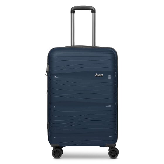 d&n Travel Line 4300-Plus 4 Rollen Trolley M 65 cm mit Dehnfalte