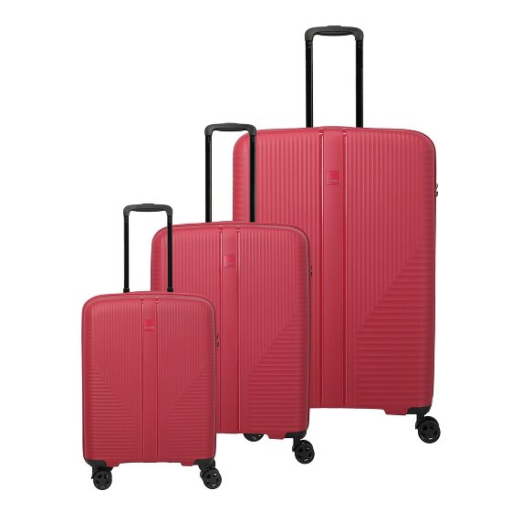 Travelite Air Stripe 4 Rollen Kofferset 3-teilig mit Dehnfalte
