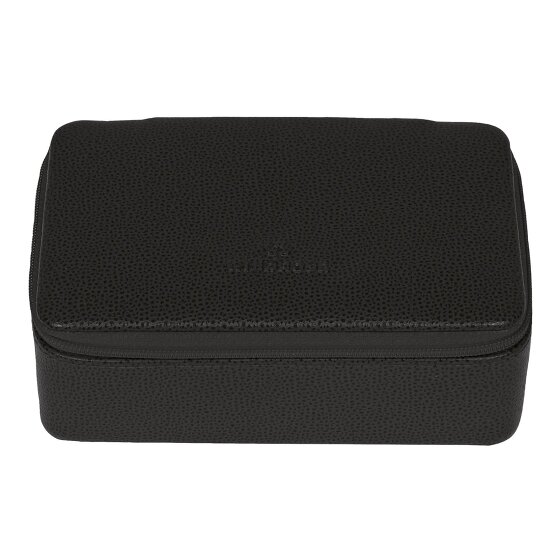 Windrose Beluga Schmuckkasten Leder 14.5 cm