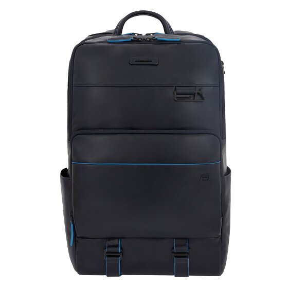 Piquadro Blue Square Revamp Business-Rucksack RFID Schutz Leder 43 cm Laptopfach