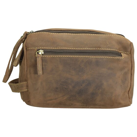 Greenburry Vintage Kulturbeutel Leder 23 cm