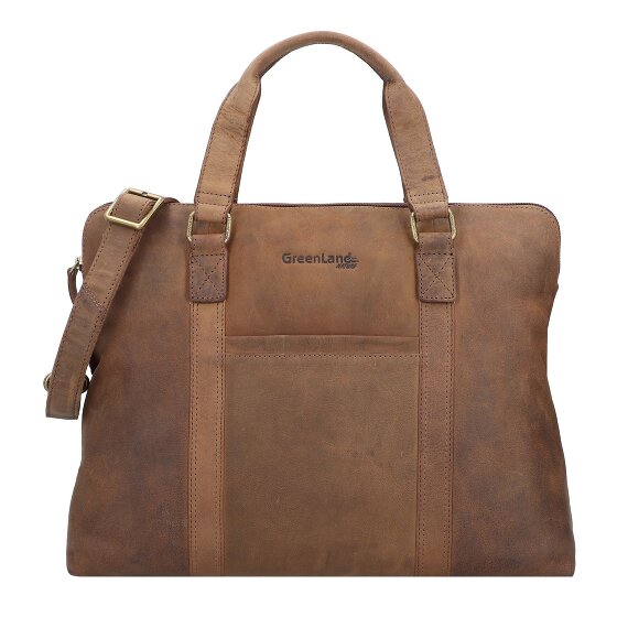Greenland Nature Montenegro Aktentasche Leder 40 cm Laptopfach