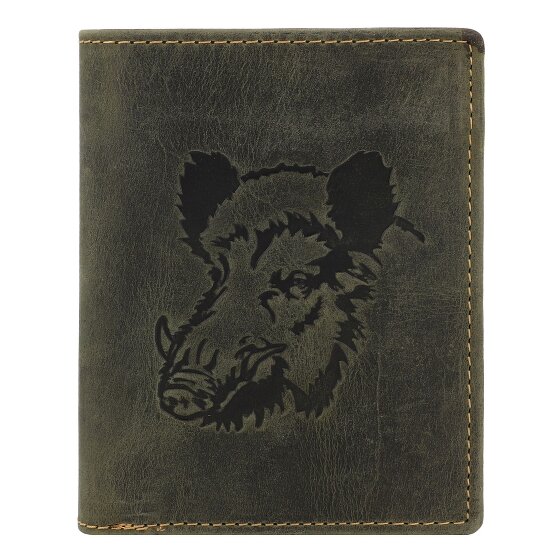 Greenburry Vintage Geldbörse Leder 9.5 cm