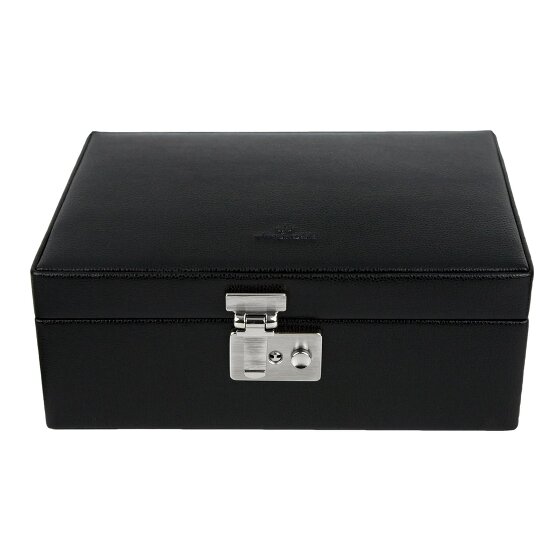 Windrose Beluga Schmuckkasten Leder 24 cm