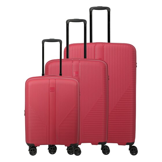 Travelite Air Stripe 4 Rollen Kofferset 3-teilig mit Dehnfalte