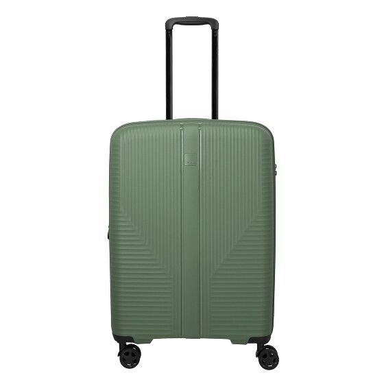 Travelite Air Stripe 4 Rollen Trolley M 66 cm mit Dehnfalte