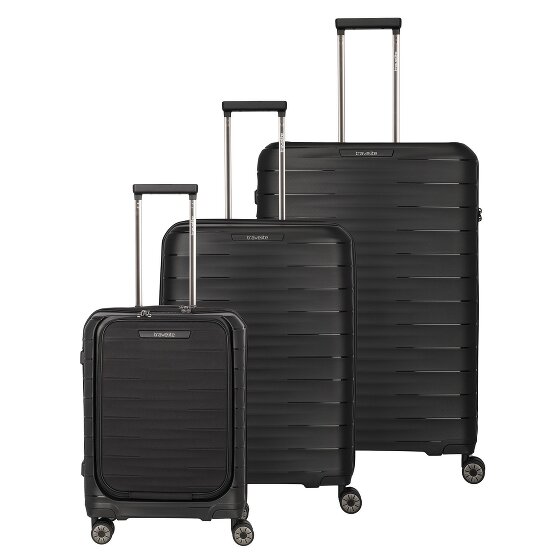 Travelite Mooby 4 Rollen Kofferset 3-teilig mit Dehnfalte