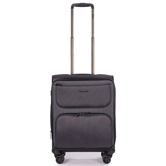 Stratic Bendigo Light + 4 Rollen Kabinentrolley 54 cm mit Dehnfalte