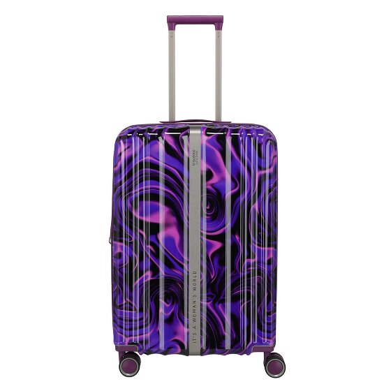 Travelite Lascana Edition 4 Rollen Trolley M 65 cm mit Dehnfalte