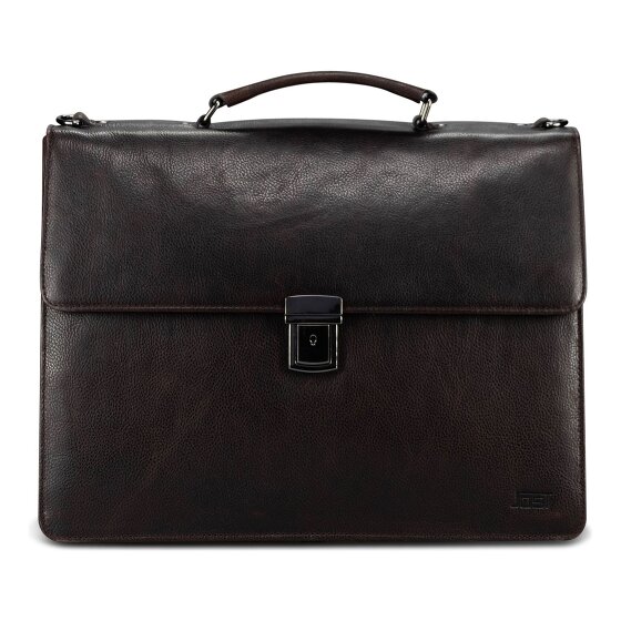 Jost London Aktentasche Leder 40 cm Laptopfach