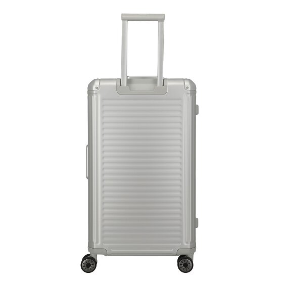Travelite Next Trunk 4-Rollen Trolley Aluminium 76 cm