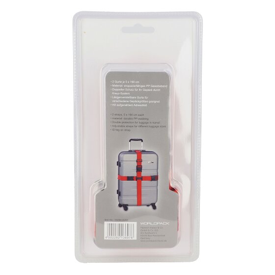 Worldpack Koffergurt mit Kreuzsystem 190 cm