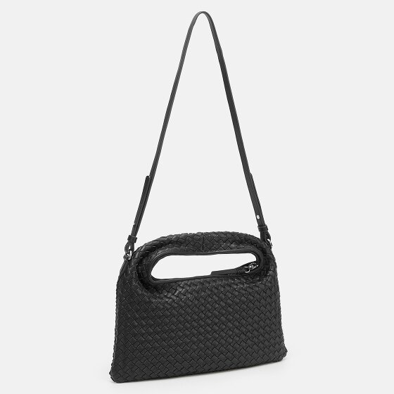 LES VISIONNAIRES Sadie Weave Schultertasche Leder 37 cm